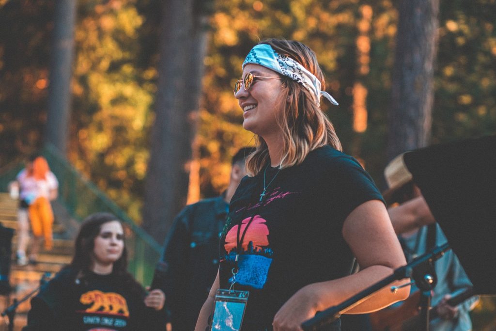 a teen girl leader at summer camp